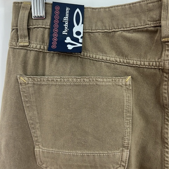 Psycho Bunny by Robert Godley Ulster Walnut Slim. fit Twill pants SZ 30 - Picture 6 of 13